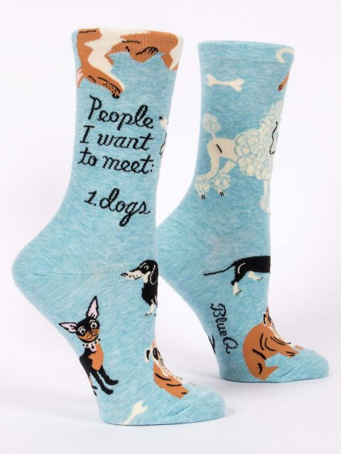 People I Want to Meet: Dogs Women’s Crew Sock
