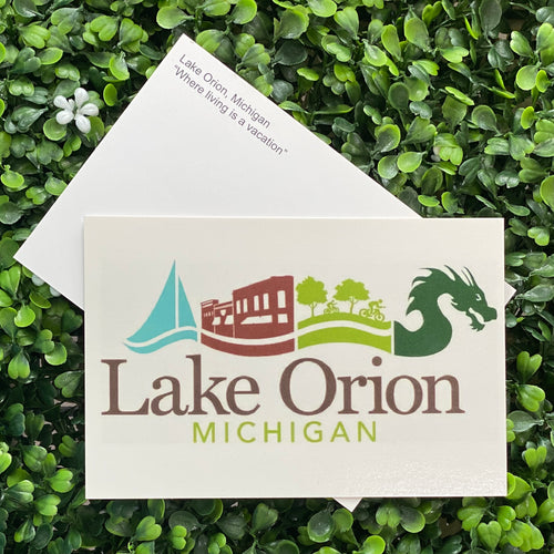 Lake Orion Logo Postcard