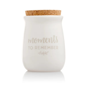 Ceramic Gratitude Blessings Jar & Memory Notecards