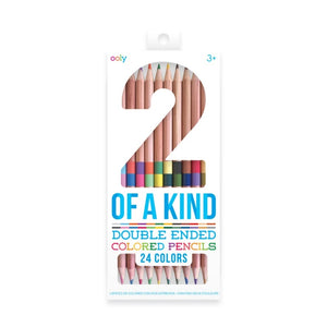 2 of a Kind 24 Double Ended Colored Pencils