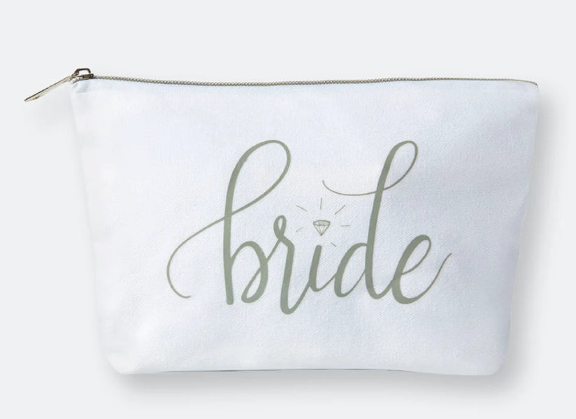 White Bride Wedding Cosmetic Bag