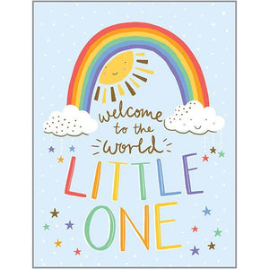 Little One Rainbow Baby Greeting Card (Gina B Designs)