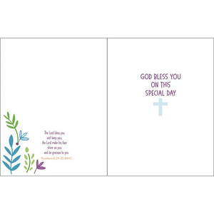 1st Communion Greeting Card With Scripture (Gina B Designs)