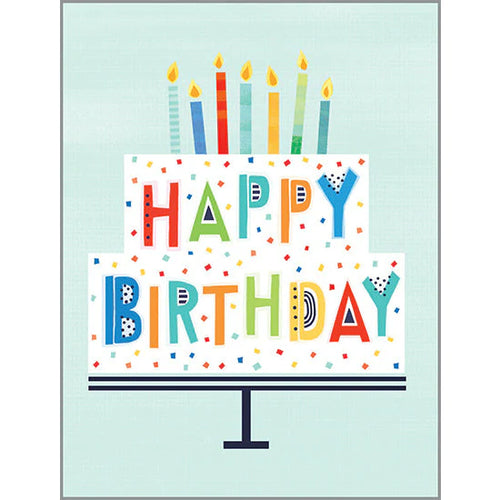 Dot Cake Birthday Greeting Card (Gina B Designs)