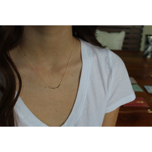 Gold Morse Code Necklace- BFF