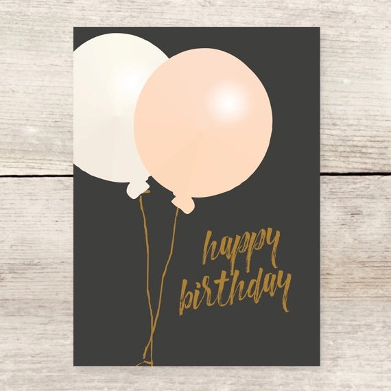Oversized Balloons Birthday Card (Haven)