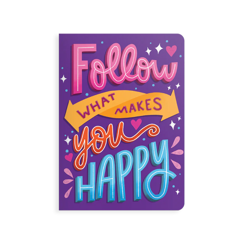 Jot-It! Notebook - Follow What Makes You Happy