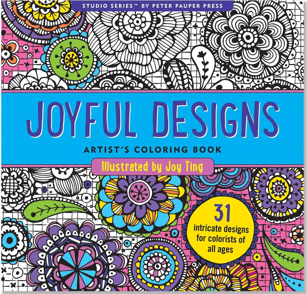 Joyful Designs Artists Coloring Book