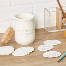 Ceramic Gratitude Blessings Jar & Memory Notecards