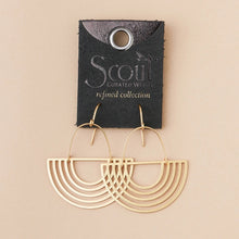 Gold Solar Ray Earrings