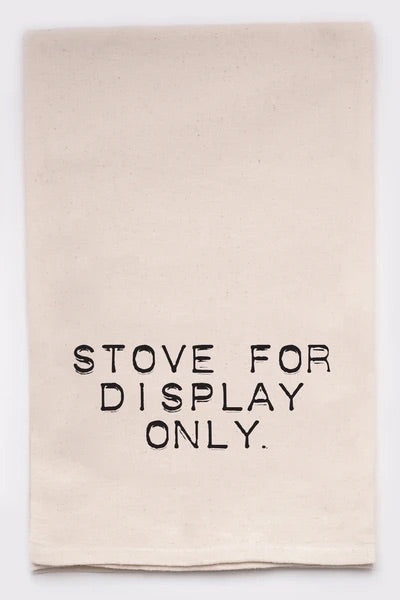 Stove for Display Only Tea Towel