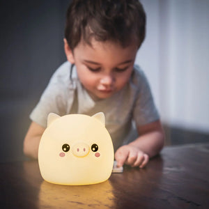 Kawaii Pig LumiPet - Children's Nursery Touch Night Light