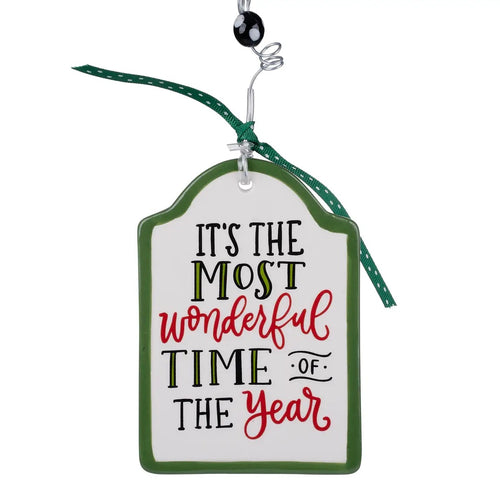 Most Wonderful time of Year Flat Ornament