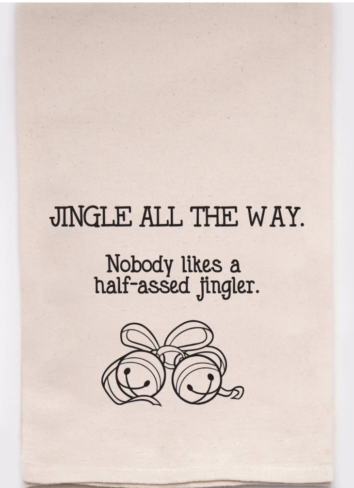 Jingle All The Way Tea Towel