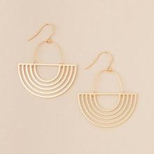 Gold Solar Ray Earrings