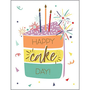 Happy Cake Day Birthday Greeting Card (Gina B Designs)