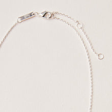 Silver and Tourmaline Stone Intention Charm Necklace